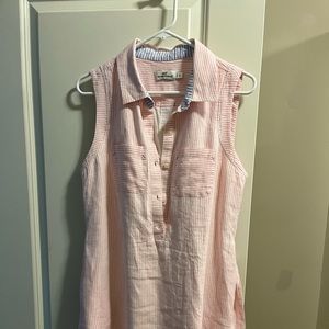 Vineyard Vines button linen dress size 10!!